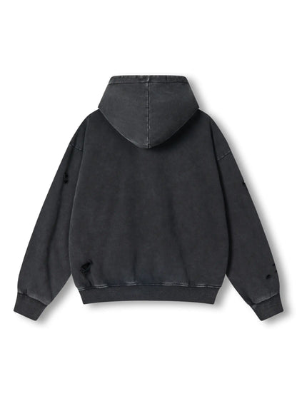 Alien Victory Distressed Hoodie-315