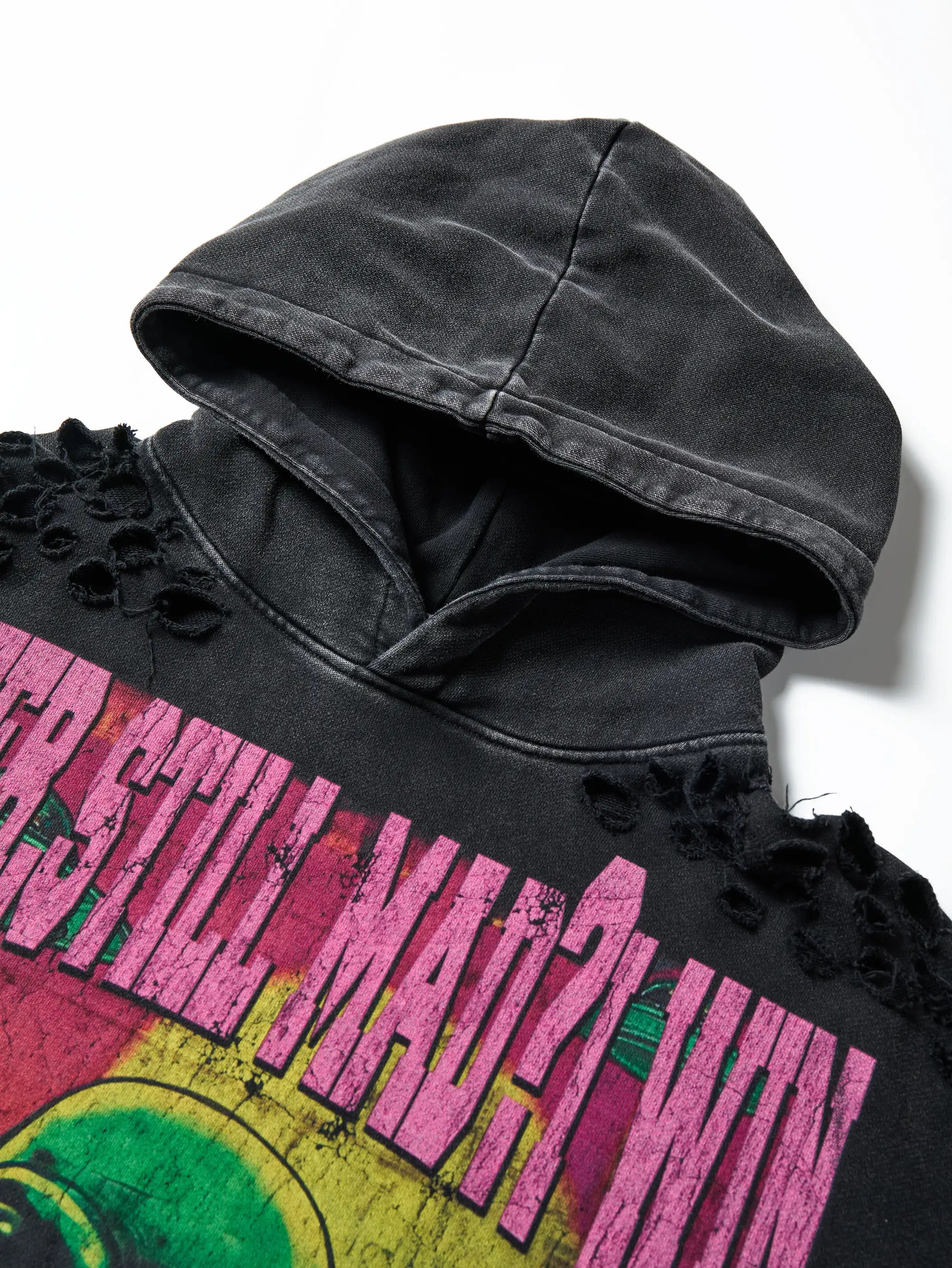 Alien Victory Distressed Hoodie-315