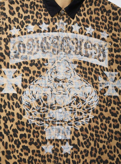 Camisa de malla de leopardo-390