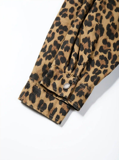 Camisa de malla de leopardo-390
