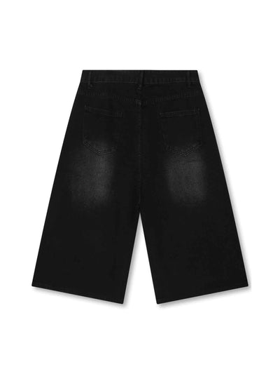 Pantalones vaqueros con cruz de diamantes de imitación - 358