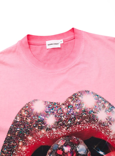 Glamorous Glitter Lips T-shirt -095