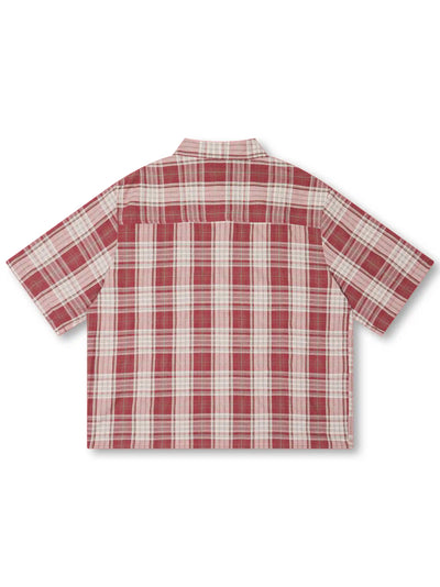 Bling Edgy Punk Plaid Shirt-539
