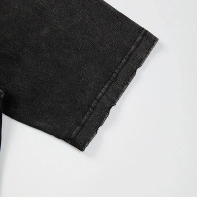 Sparkle Crowd Torn Hem Tee-616