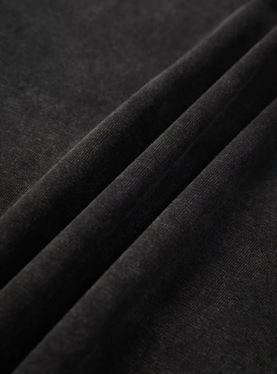 Iced-Eye Faded Raw Hem Graphic Tee-463