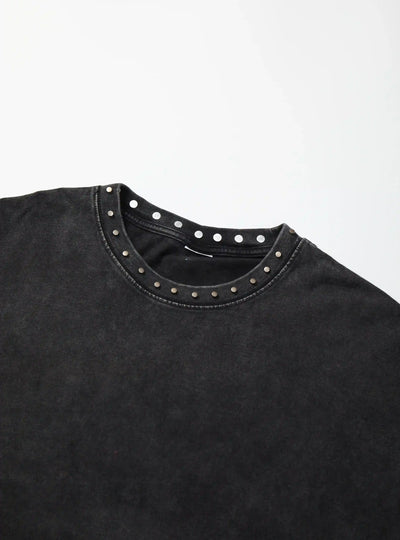 Iced-Out Neck Vintage Saints Tee-457