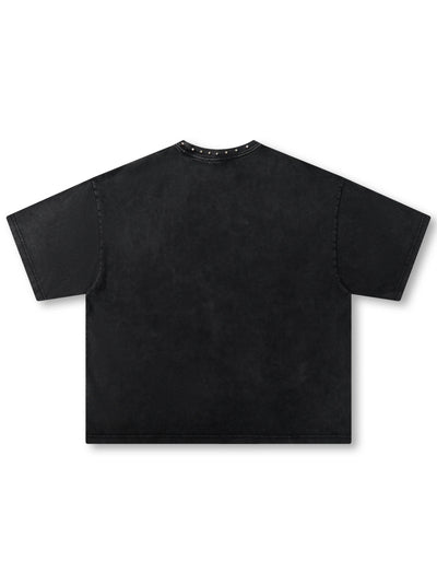 Iced-Out Neck Vintage Saints Tee-457