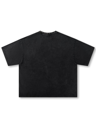Camiseta gráfica Liberty con cuello tachonado - 554
