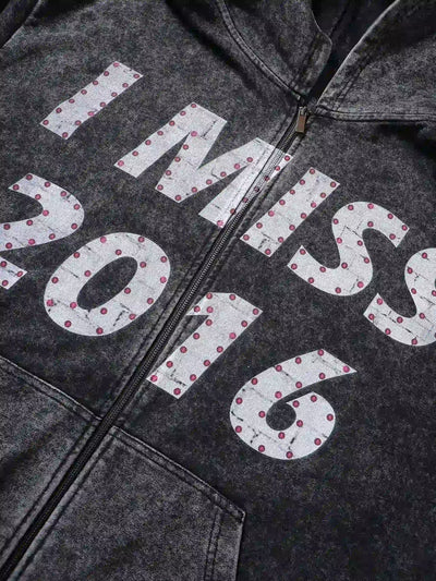 Nostalgic 2016 Zip-Up Hoodie - 103