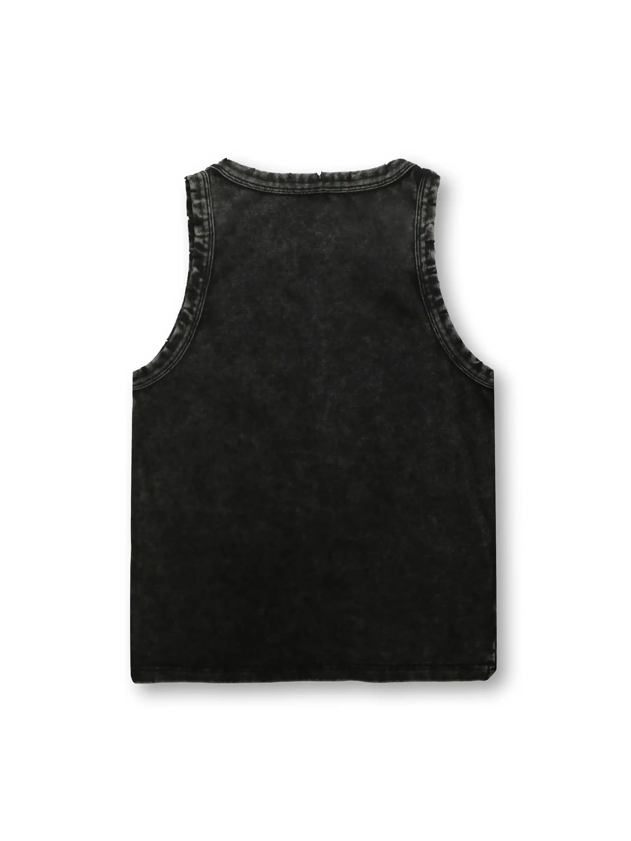 Black Bling Middle Finger Women Vest-250