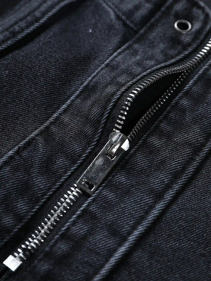 Ripped Street Denim Shorts-S1032