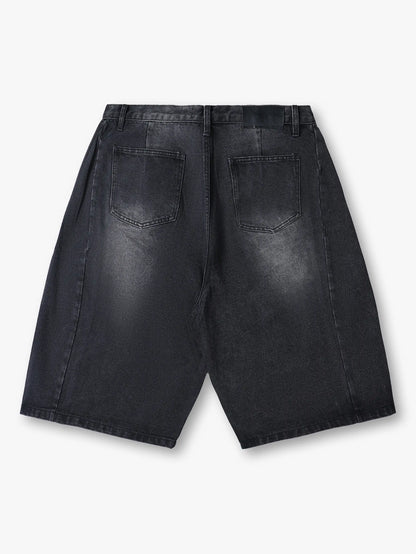 Sparkling Crystal Denim Shorts-197