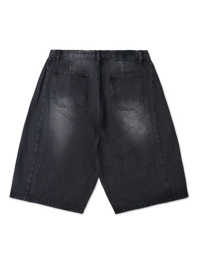 Pantalones cortos vaqueros de cristal brillante-197