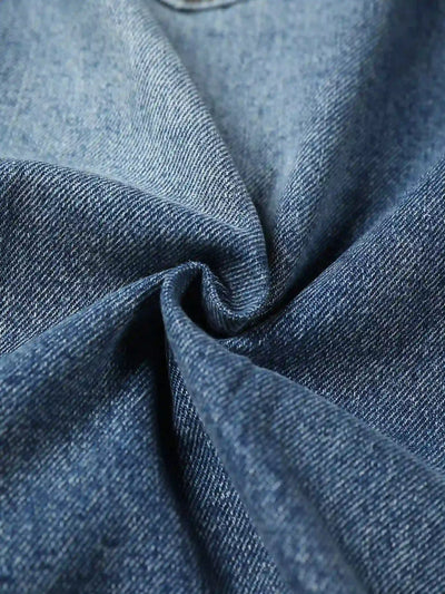 Pantalones cortos vaqueros de cristal brillante-197