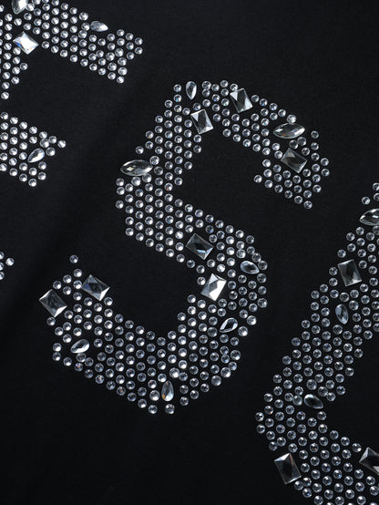 Rhinestone Religious JESUS T-shirt-203