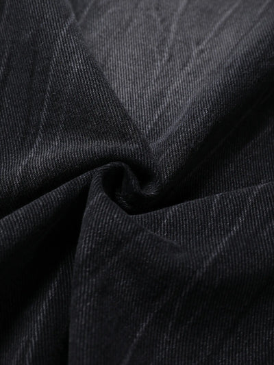 Double Crazy Flames Denim Shorts-199