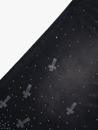 Shining Cross Denim Shorts-198