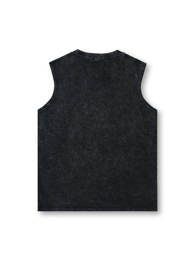 Camiseta sin mangas con estampado de Jesús gótico-206
