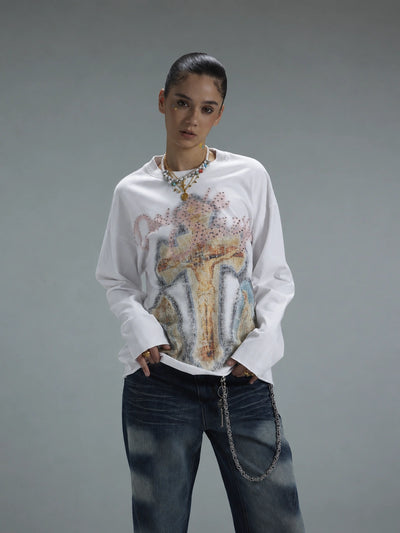 DEAD FAITH Camisa de Franela de Manga Larga-402