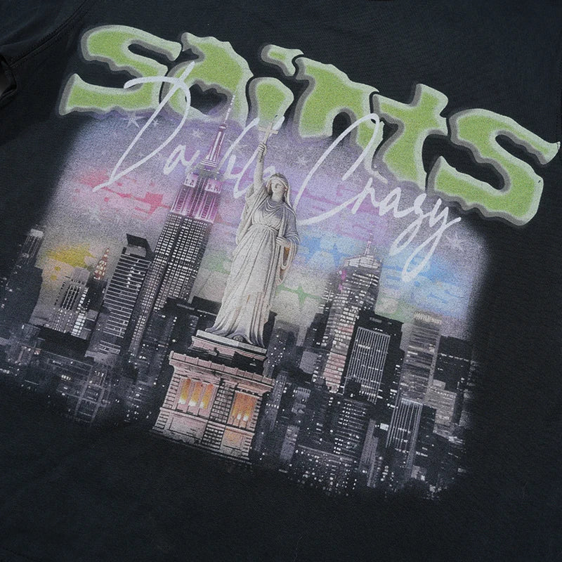 Y2K Saints NY Graphic Regular Tee-545