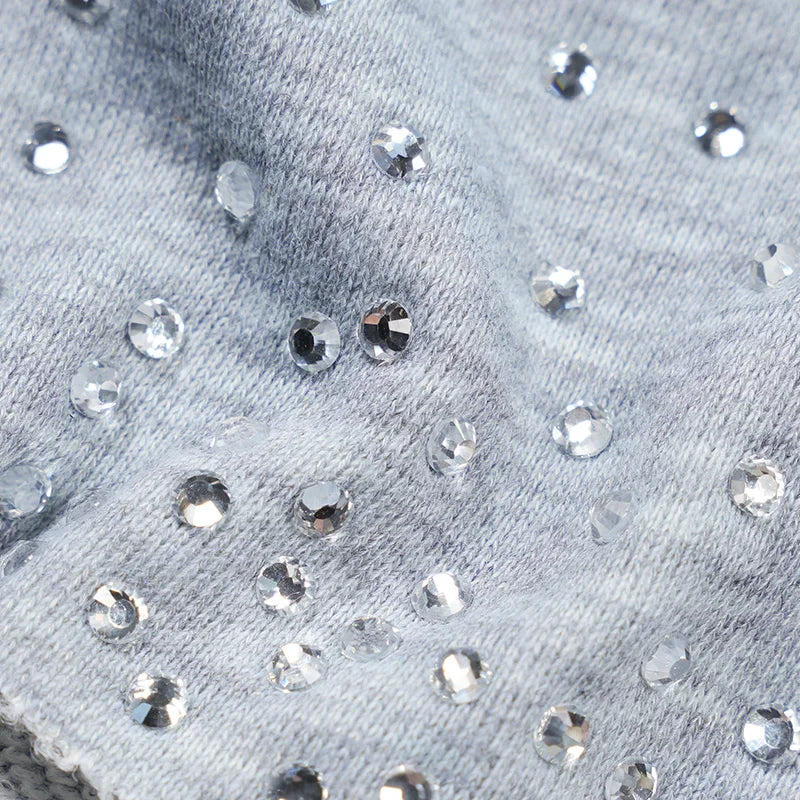 Bling Distressed Sweat Shorts-578