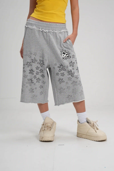 Vintage Splatter Terry Shorts-621