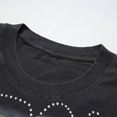 Camiseta de dobladillo sin rematar Skyline Monster-702