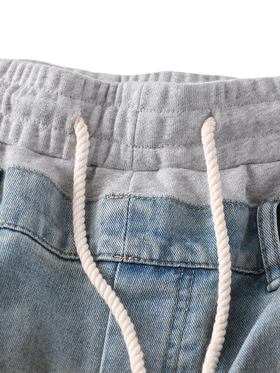 Distressed Dual Waist Denim-S1146