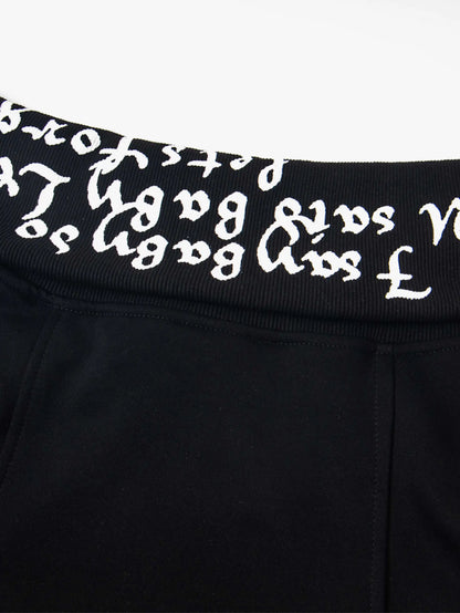 Street Culture Letter Print Zipper Cardigan-S1121