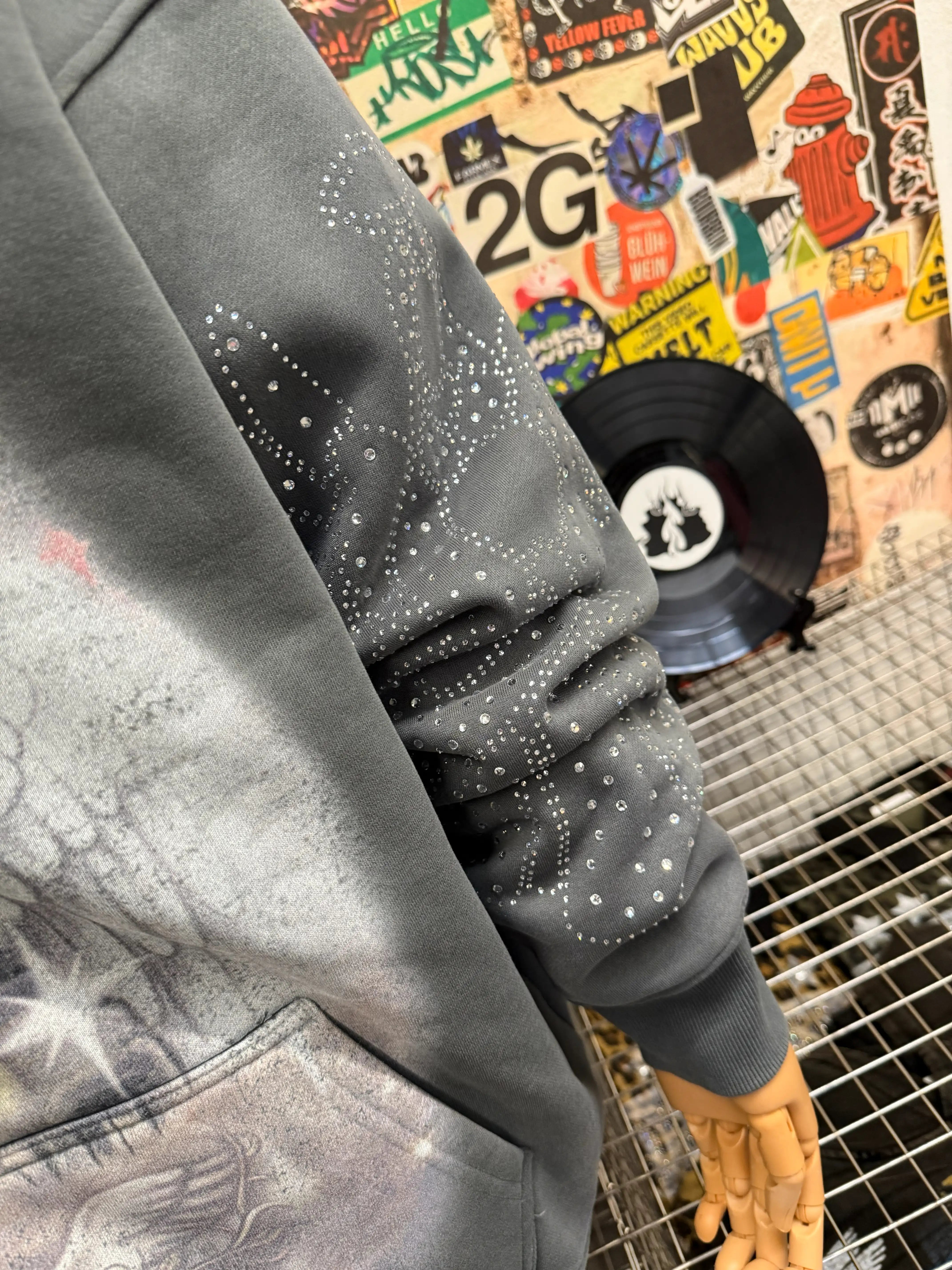 Sudadera con capucha y cremallera Angelic Cross-350