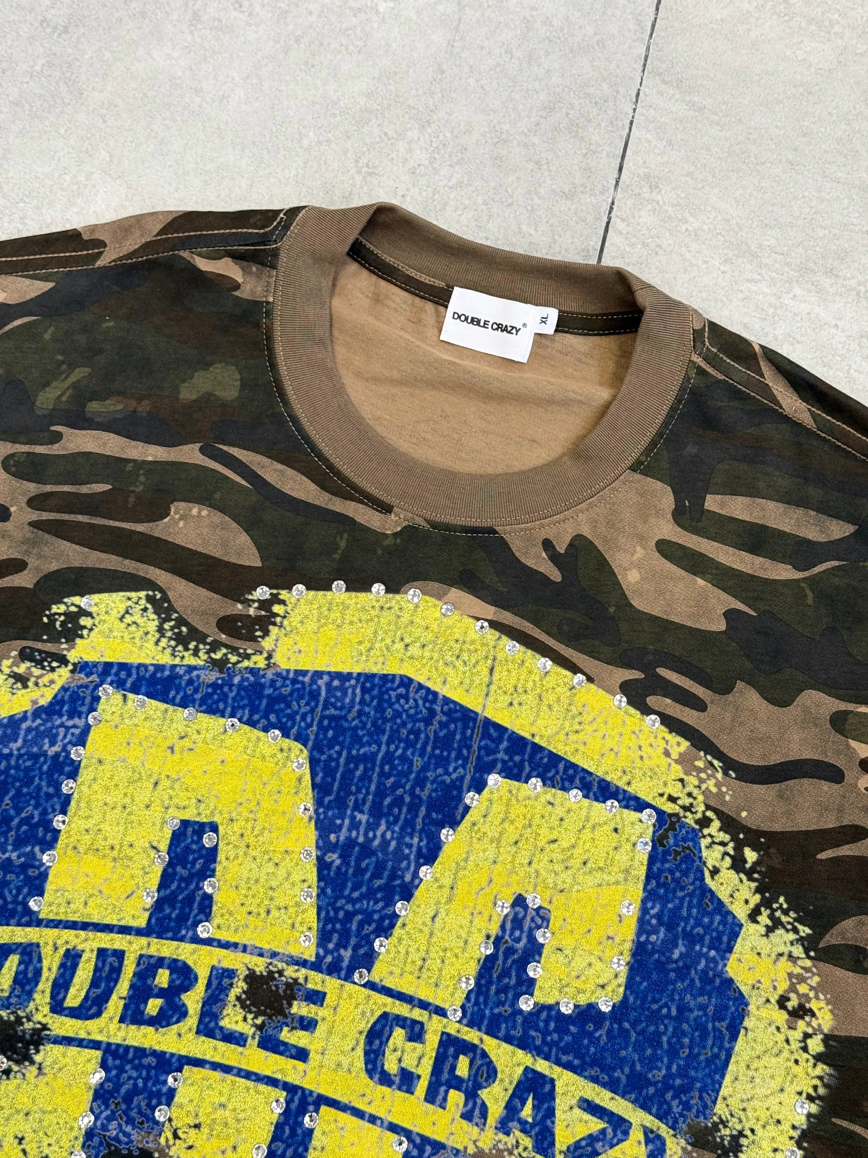 Iced Out Camo Shield Graphic Tee-440