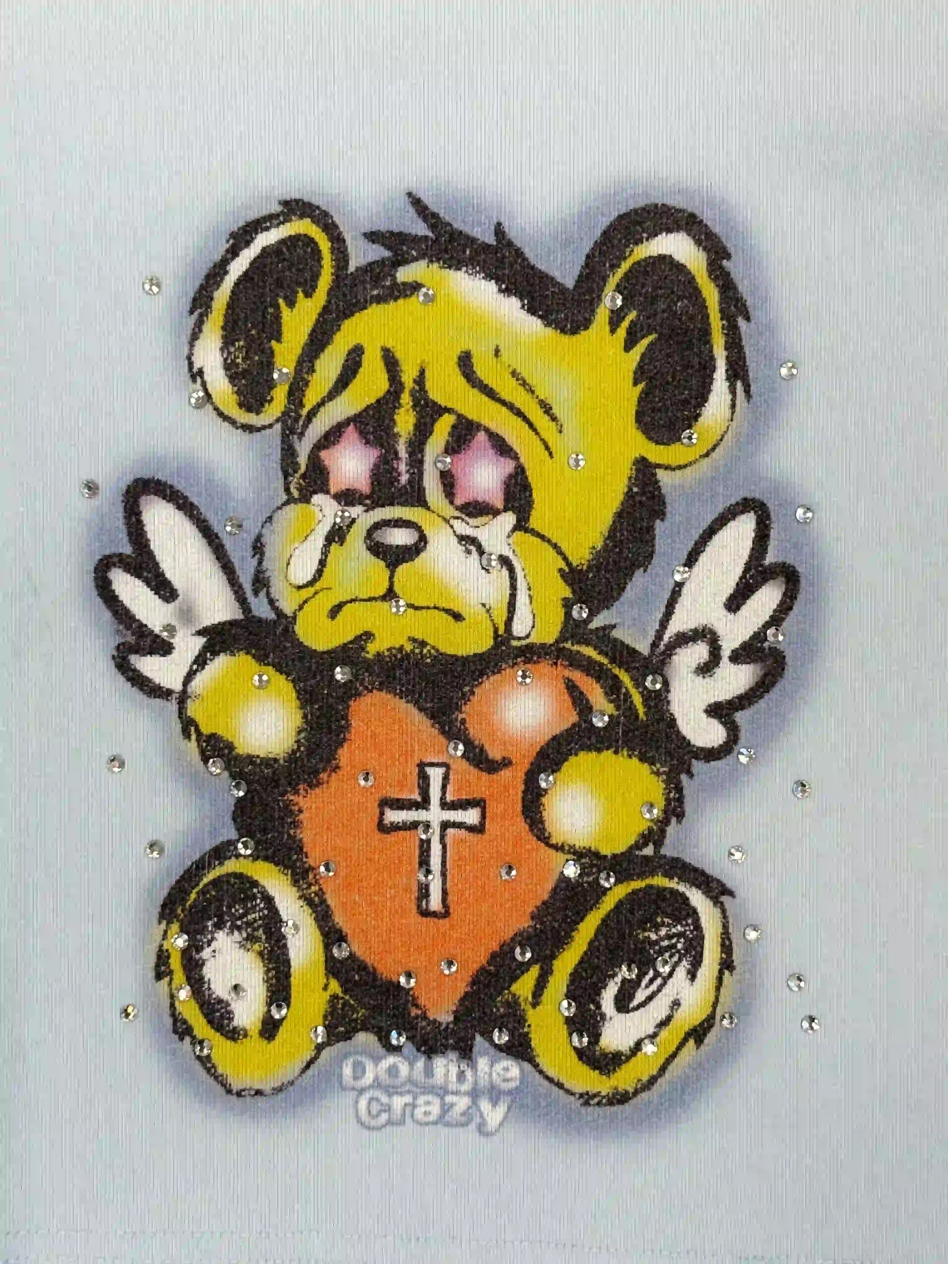 Vintage Boxy Airbrush Bear Tee-442