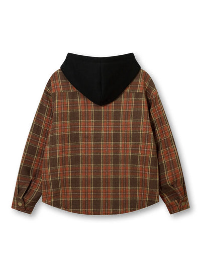 Colorblocked Check Outerwear-S1134