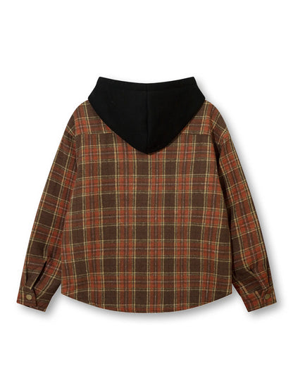 Colorblocked Check Outerwear-S1134