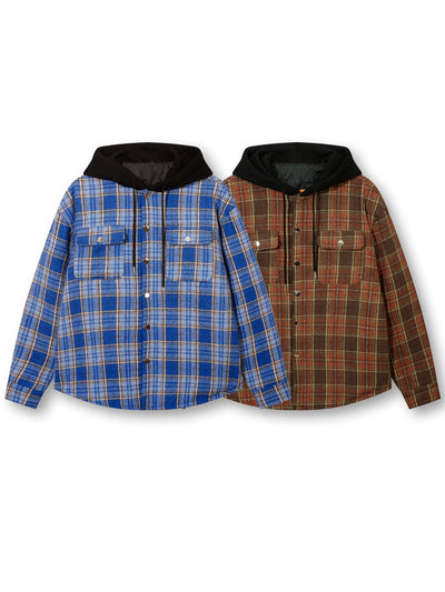 Colorblocked Check Outerwear-S1134