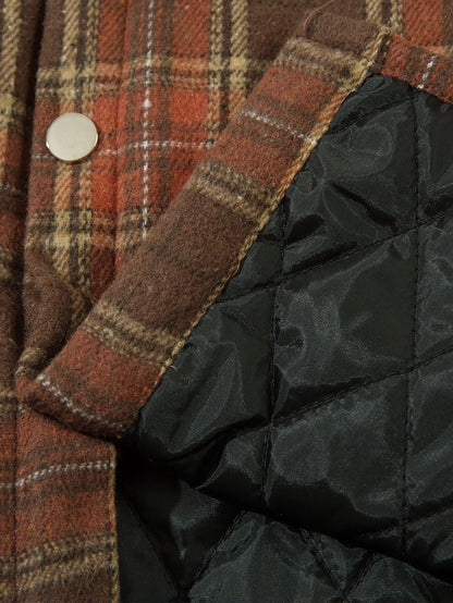 Colorblocked Check Outerwear-S1134