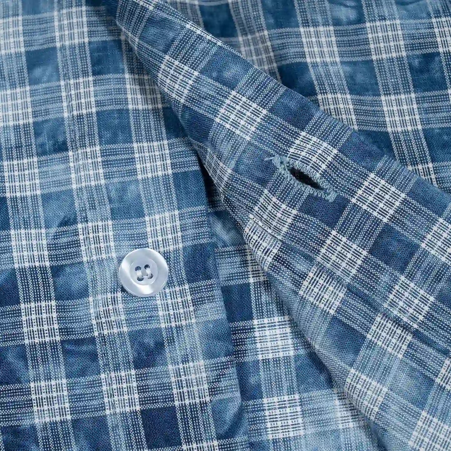 Studded Afro Plaid Shirt-703