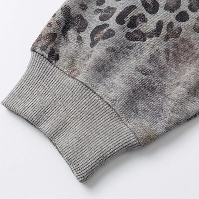 Contrast WOW Leopard Hoodie-770