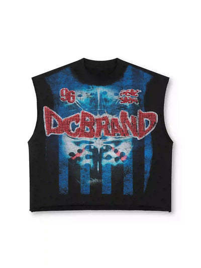 Camiseta sin mangas Ruby Saint Raw Edge-466