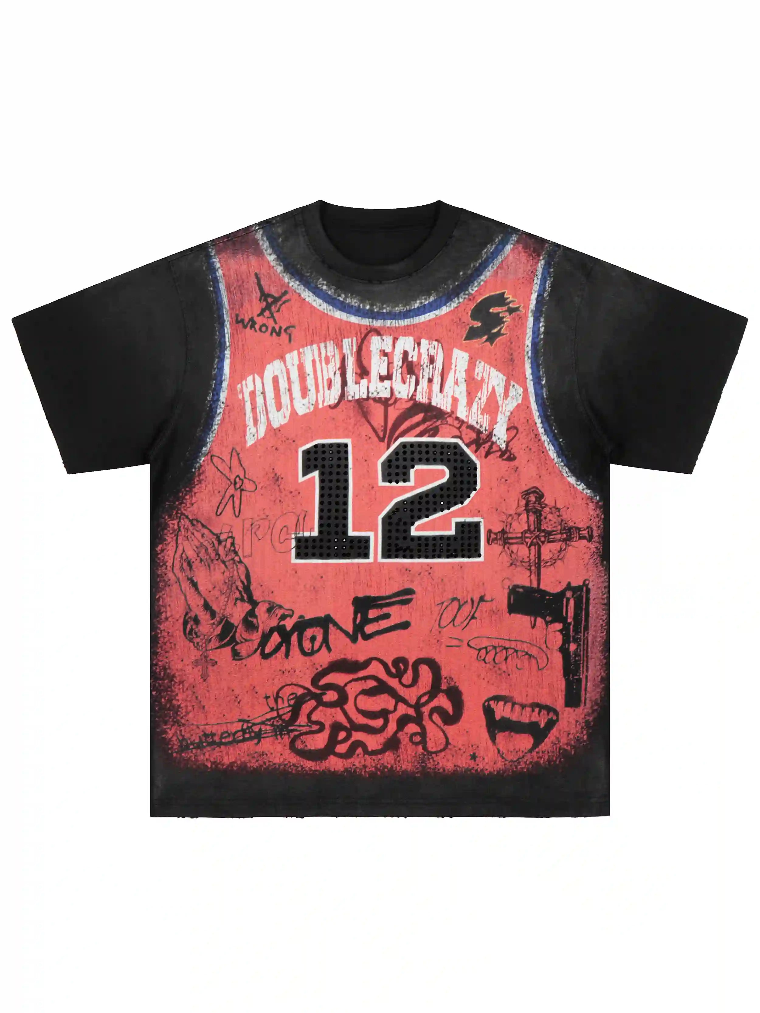 Washed Iced-Out Reaper Tee-465