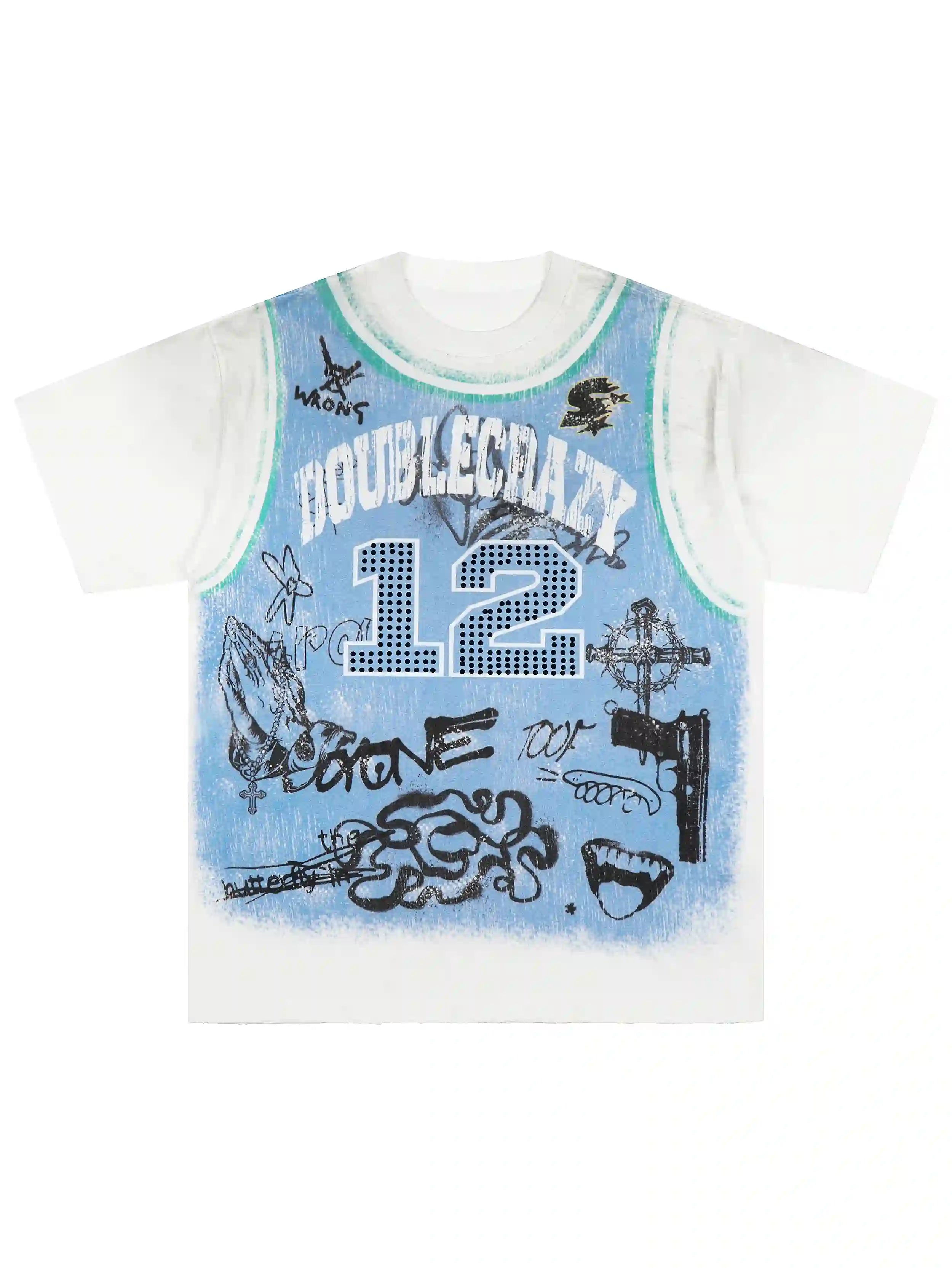 Washed Iced-Out Reaper Tee-465