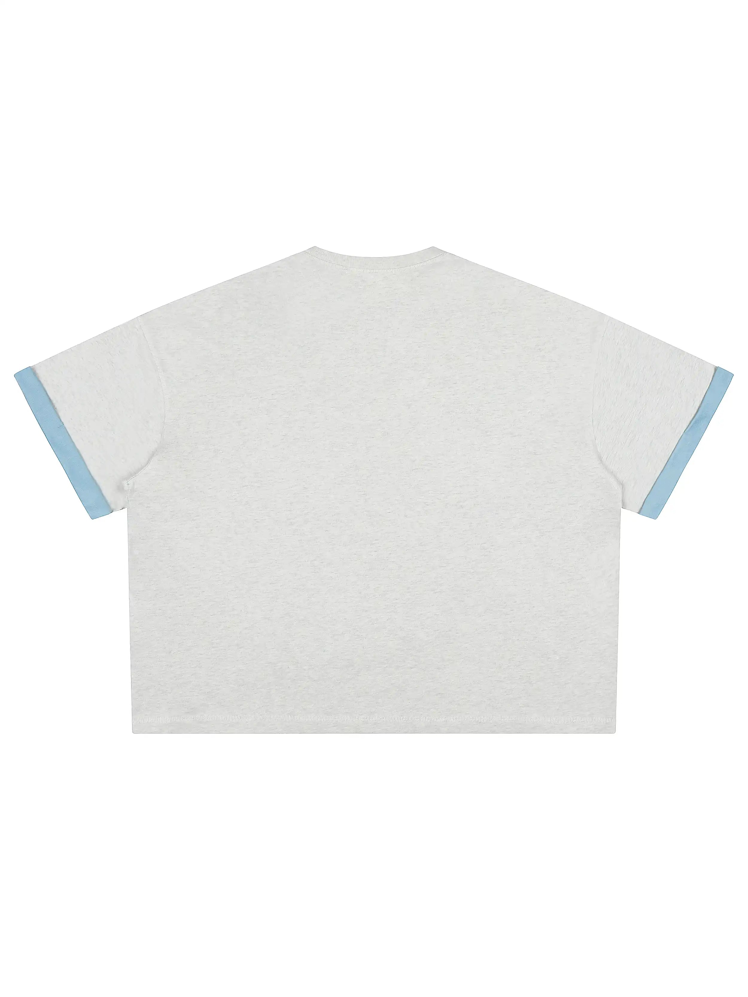 Vegas Rhinestone Contrast Ringer Tee-473