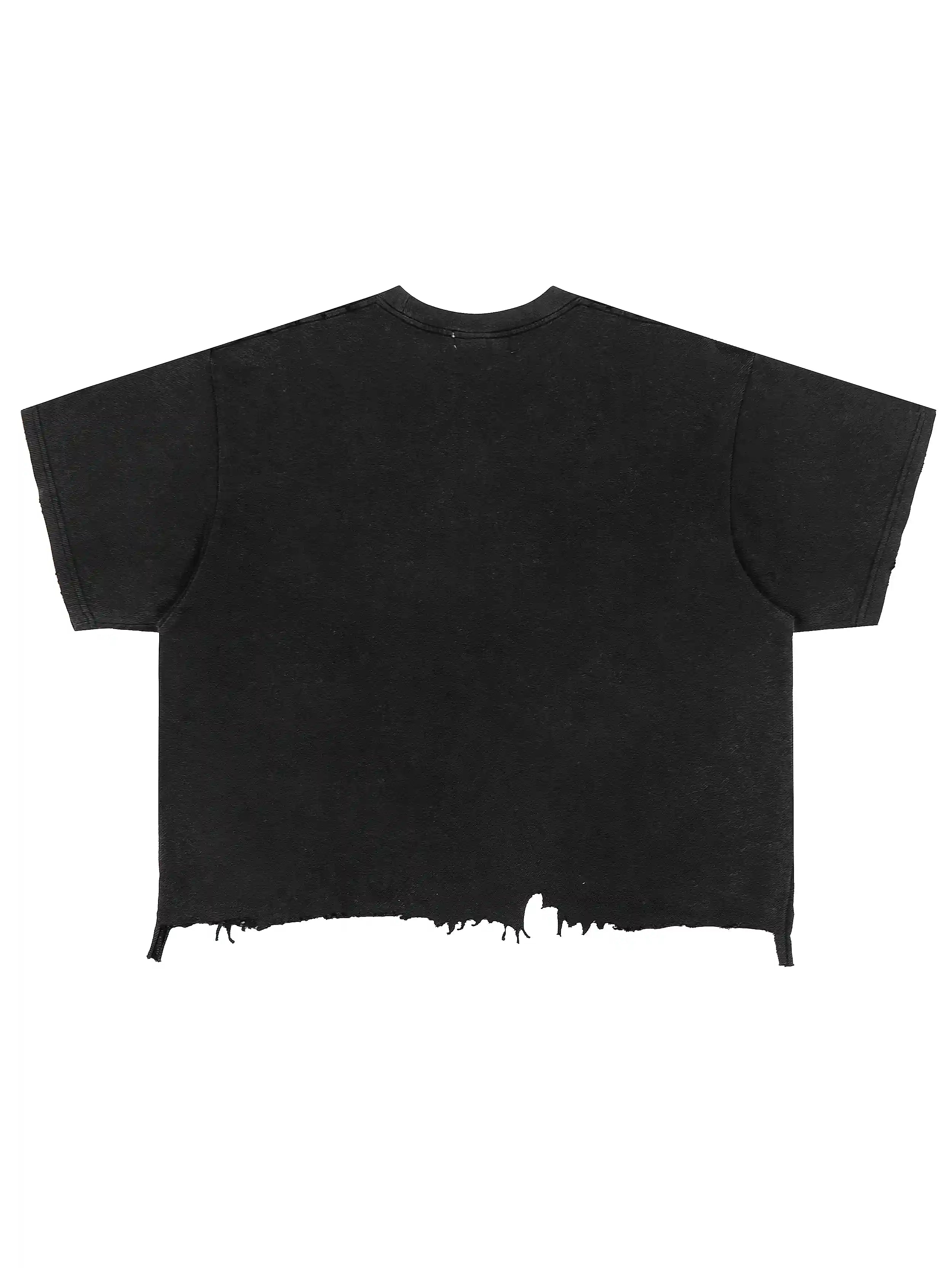 Icy Vegas Bling Ripped Boxy Tee-472