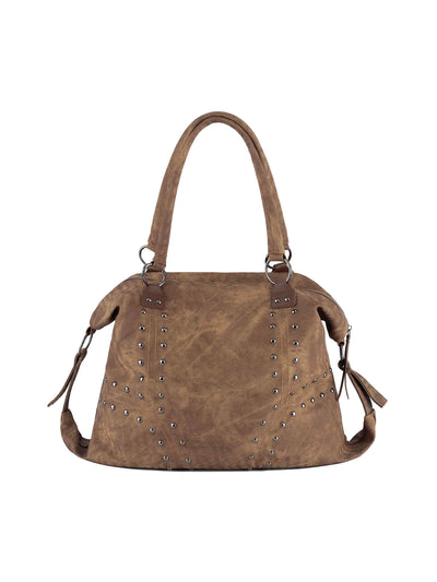 Bolso tote roquero con tachuelas lavado a la piedra-S1221