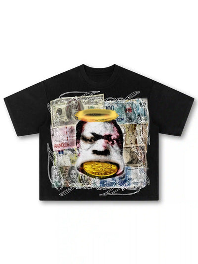 Currency Vintage Waffle Boxy Tee-557