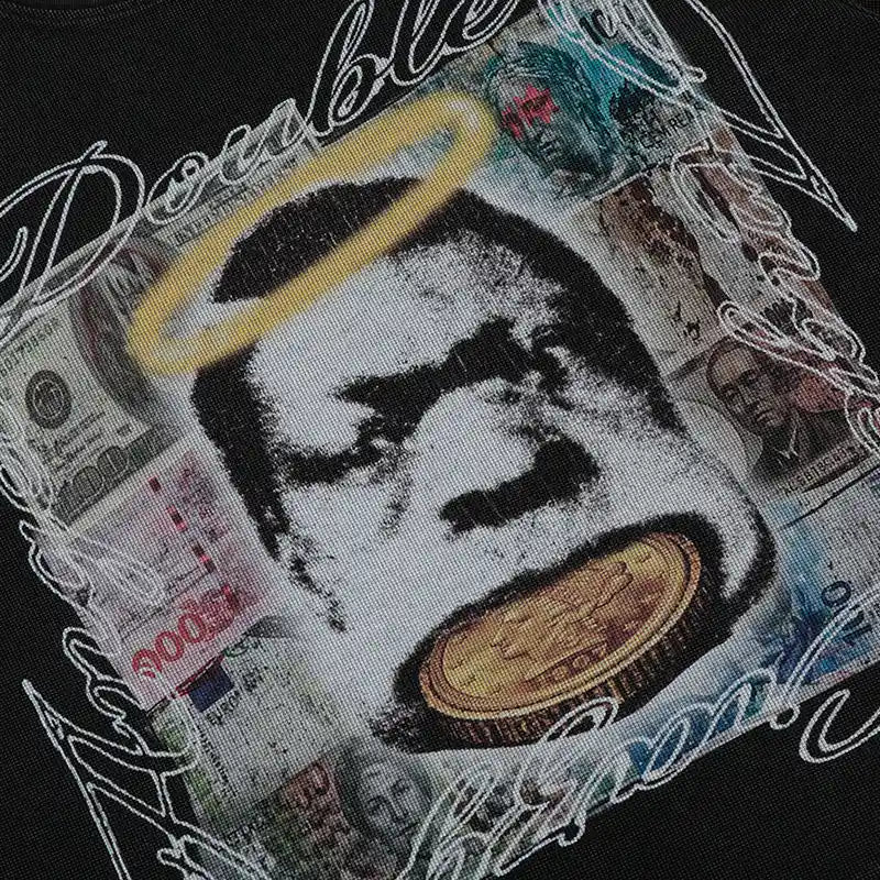 Currency Vintage Waffle Boxy Tee-557