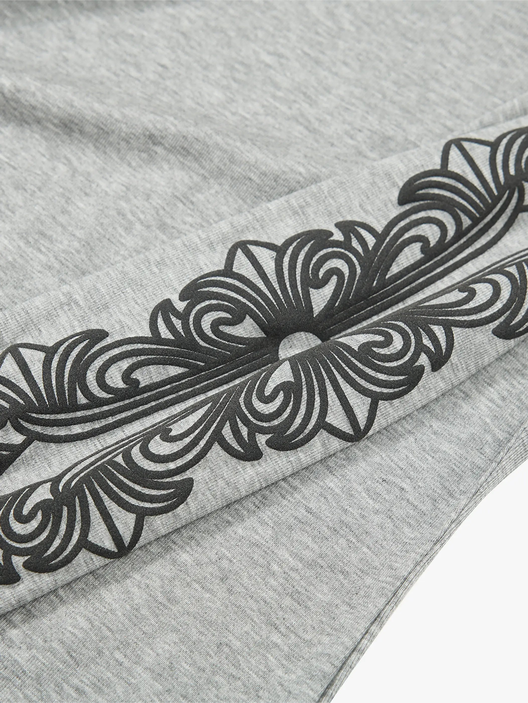 Sexy Waist Crossheart Print Shirt-S1112