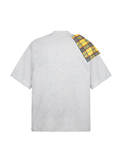 Street Style Plaid T-shirt-S959