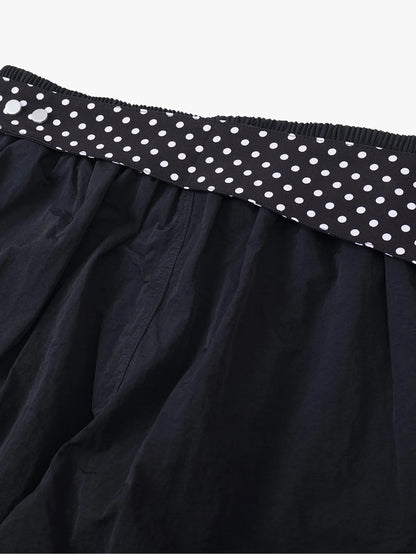 Street Polka Dot Belt Cargo Pants-S1056