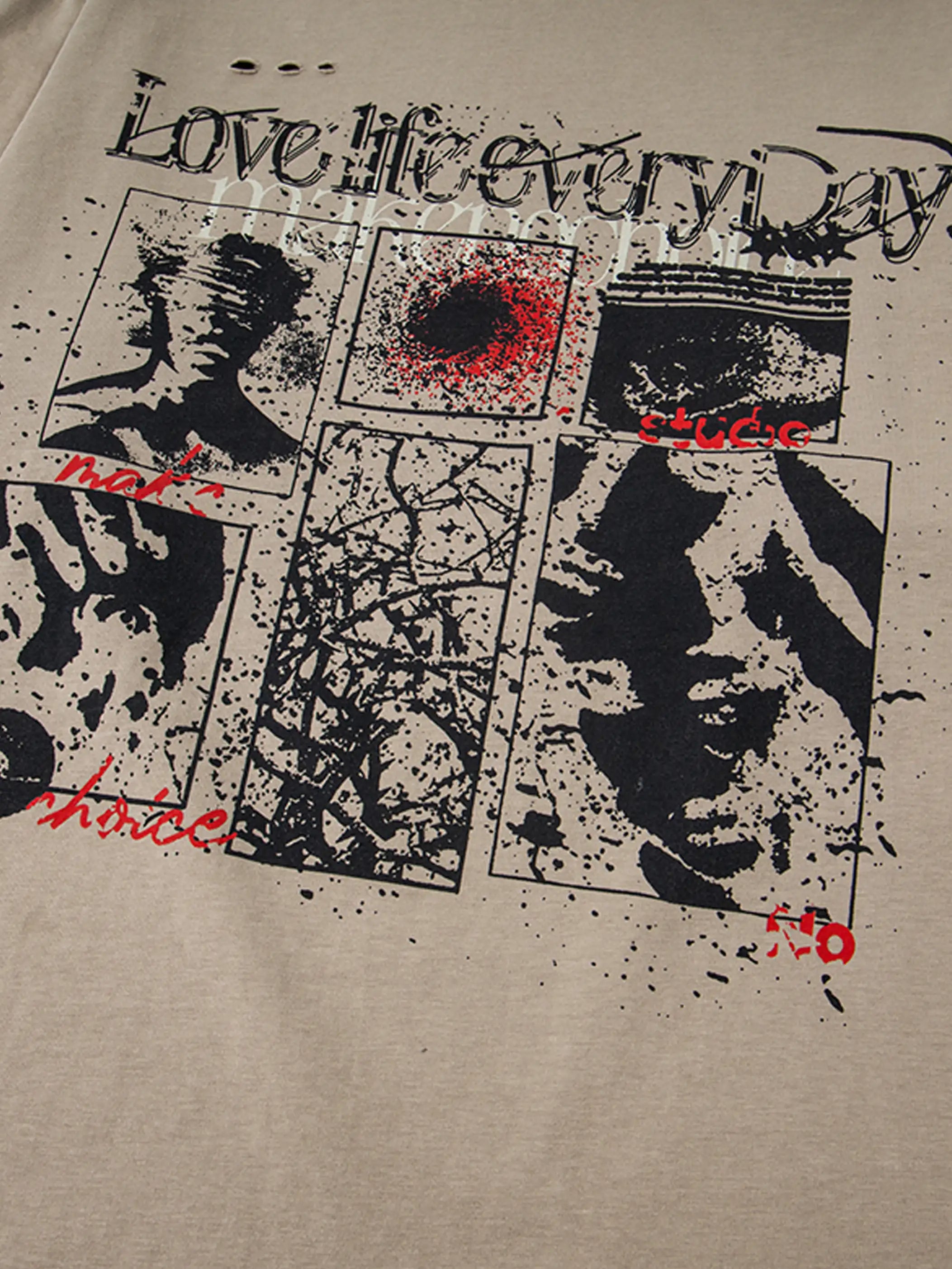 Unisex Rock 'n' Roll Layered Long Sleeve-S1081